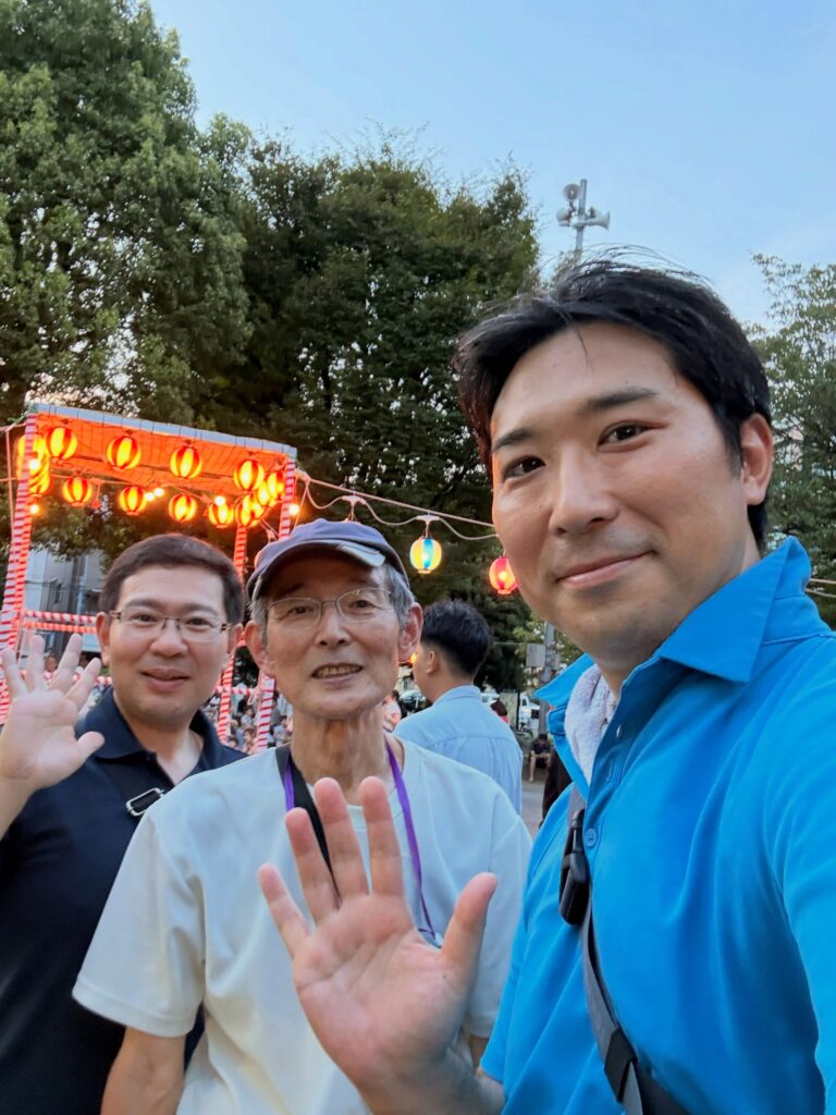 地元の盆踊り・夏祭りで地域の皆さんと交流