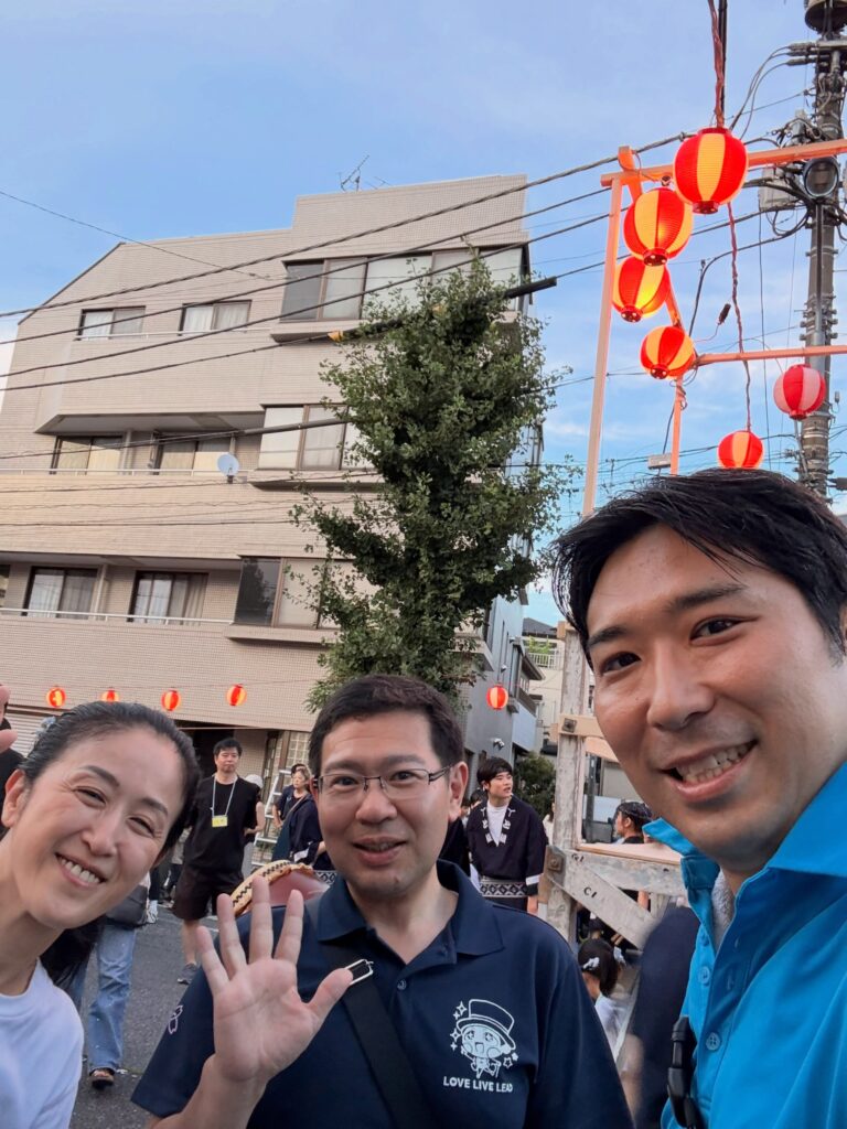 地元の盆踊り・夏祭りで地域の皆さんと交流