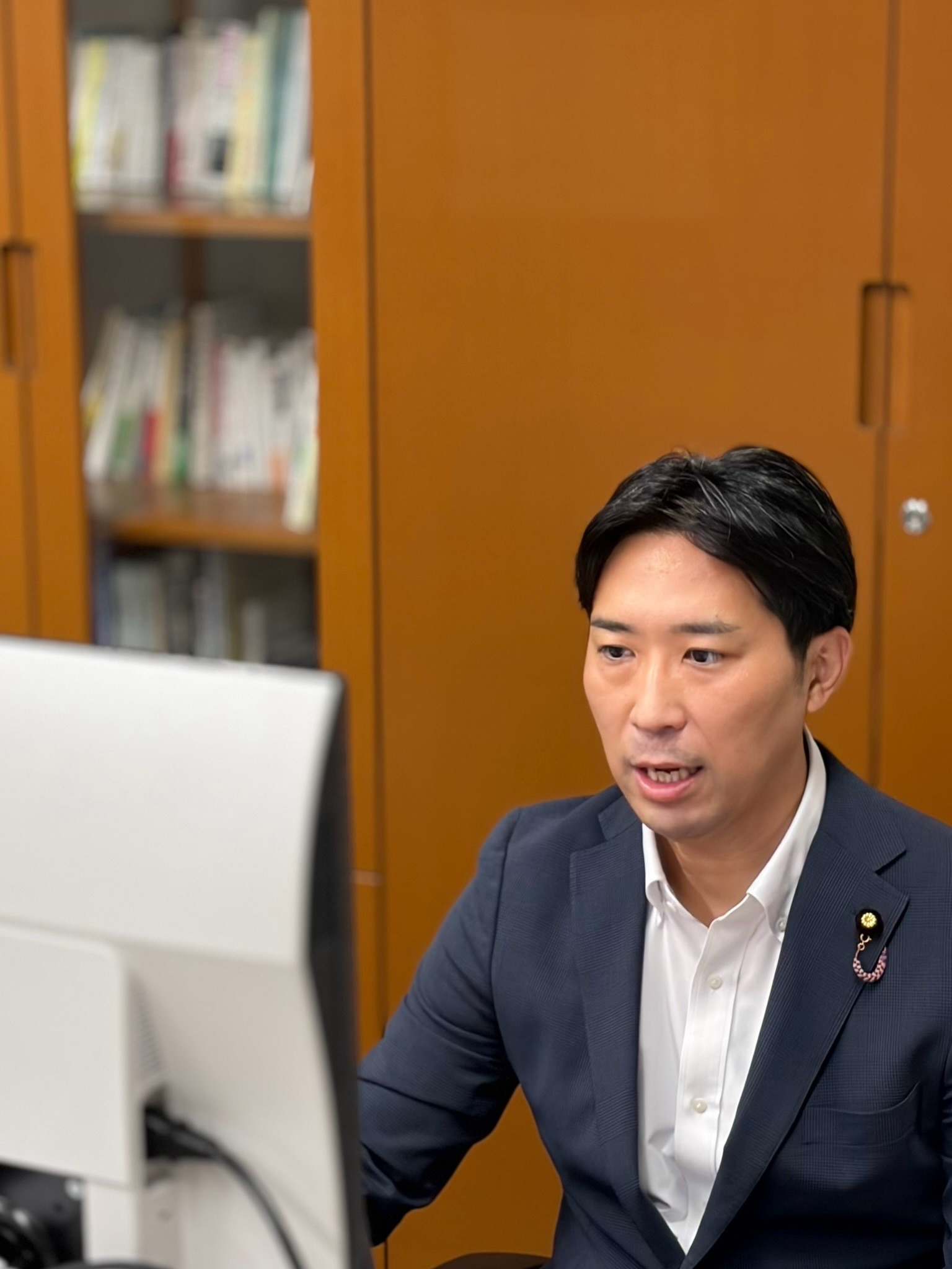 小平市第5支部会（虻川ひろし市議）、あきる野市・日の出町・檜原村合同支部会にオンラインで出席し、国政報告をさせていただきました