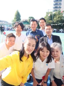 地域の幼稚園の運動会へ