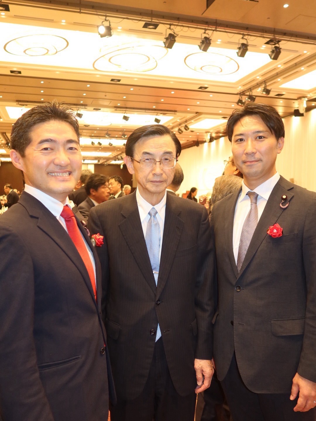 原田大二郎参議院議員とともに「第22回ヘルシー・ソサエティ賞」授賞式・祝宴に出席