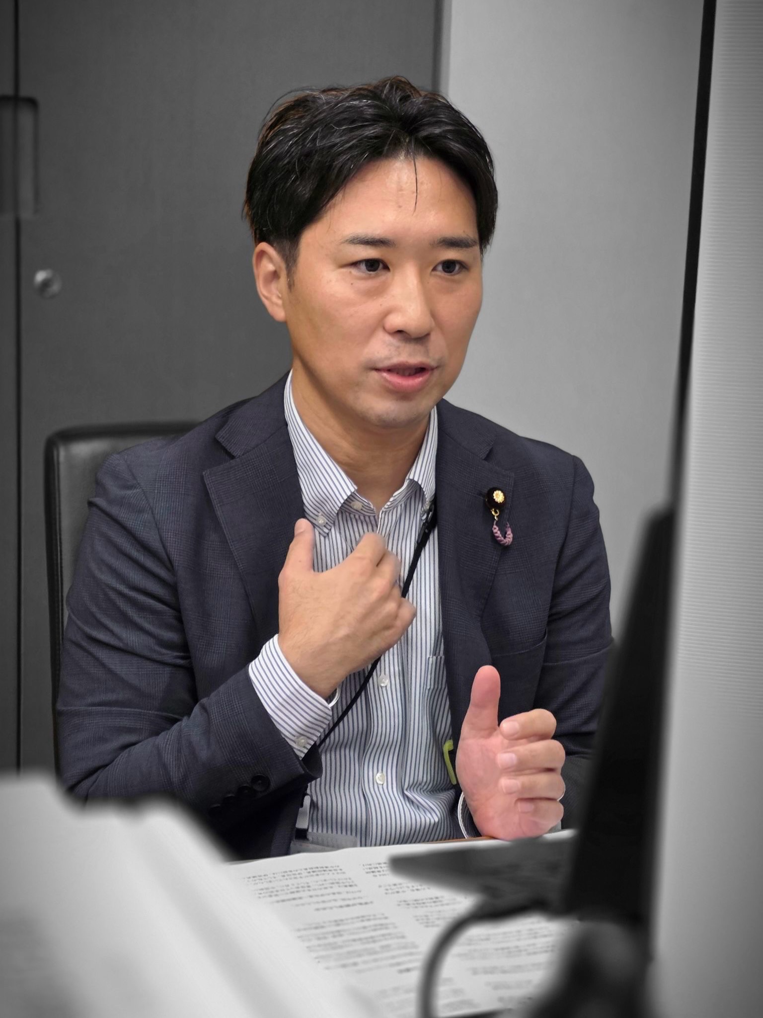 参議院経済産業委員会の理事懇談会に出席