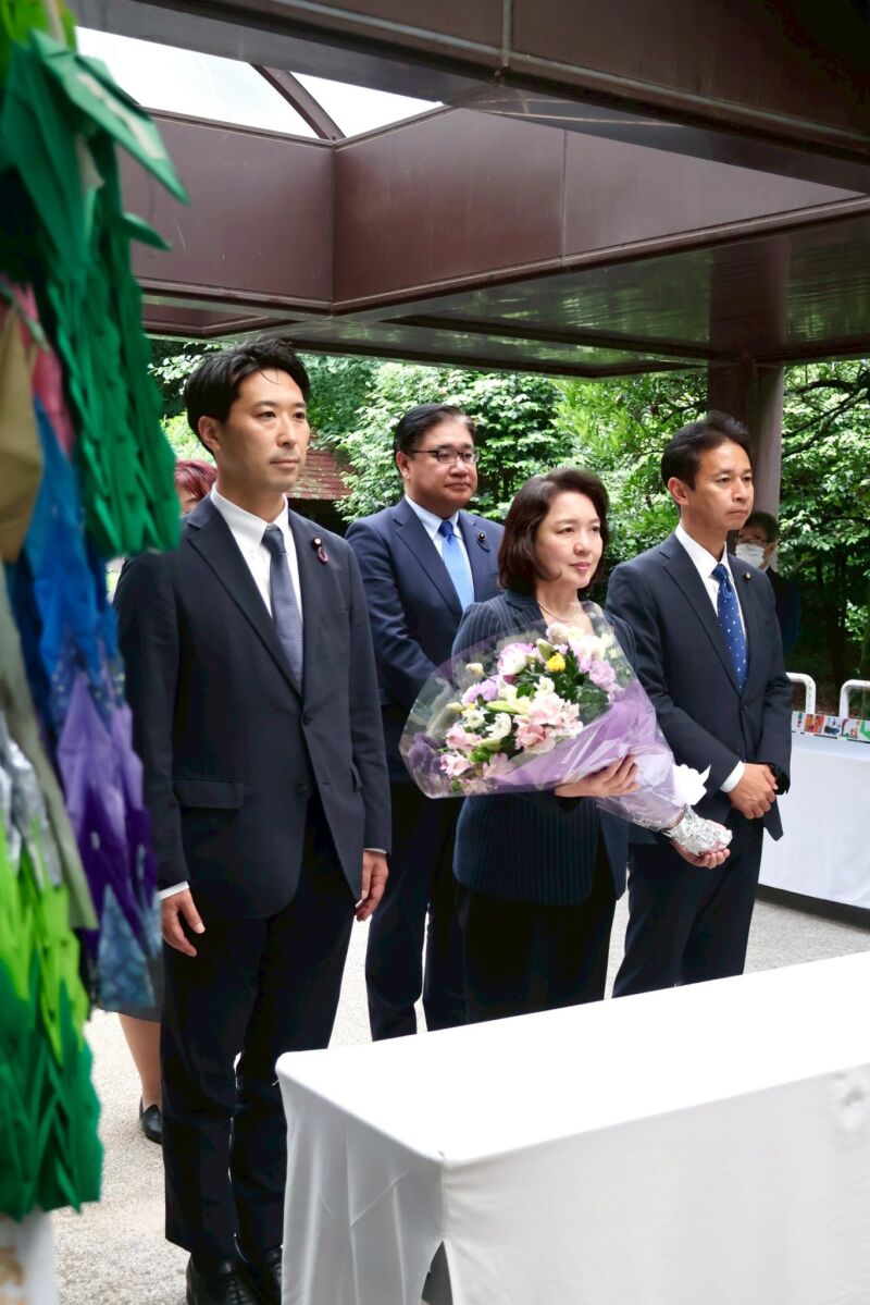 Image for the Tweet beginning: 本日、竹谷とし子代表、谷合議員、地元の高田都議、渡辺市議と共に、国立療養所多磨全生園を訪問。 
